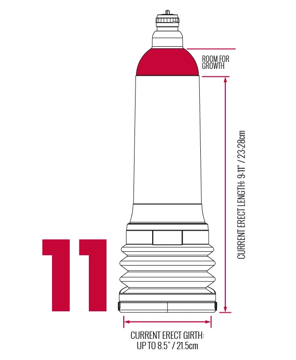 HydroXtreme11 Size Guide